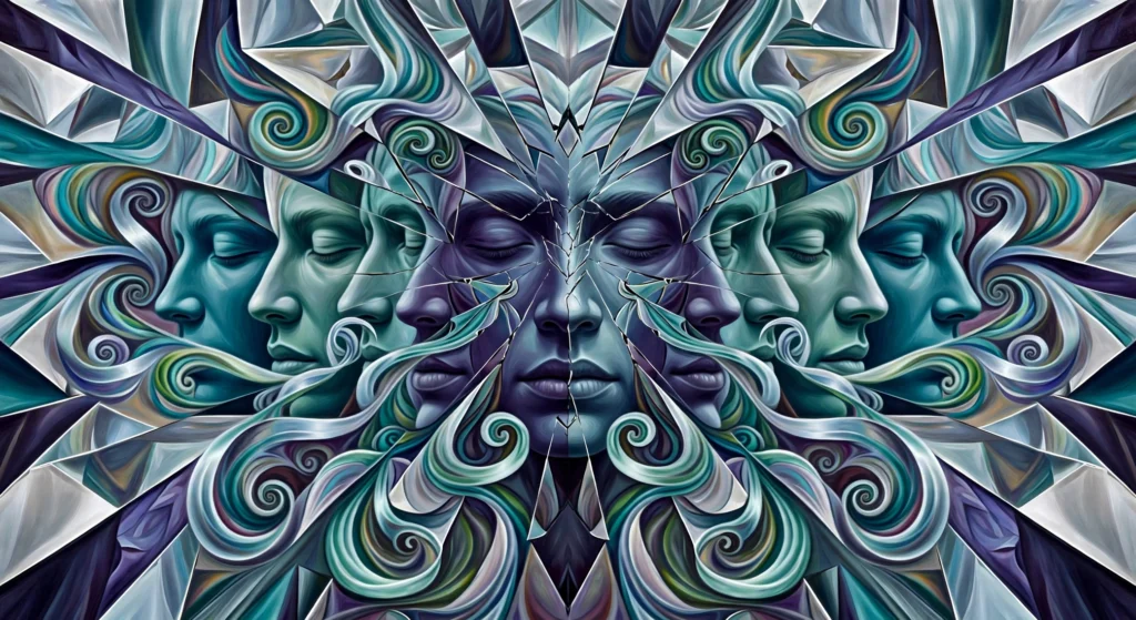 Abstract artwork for the poem 'Complex Context'