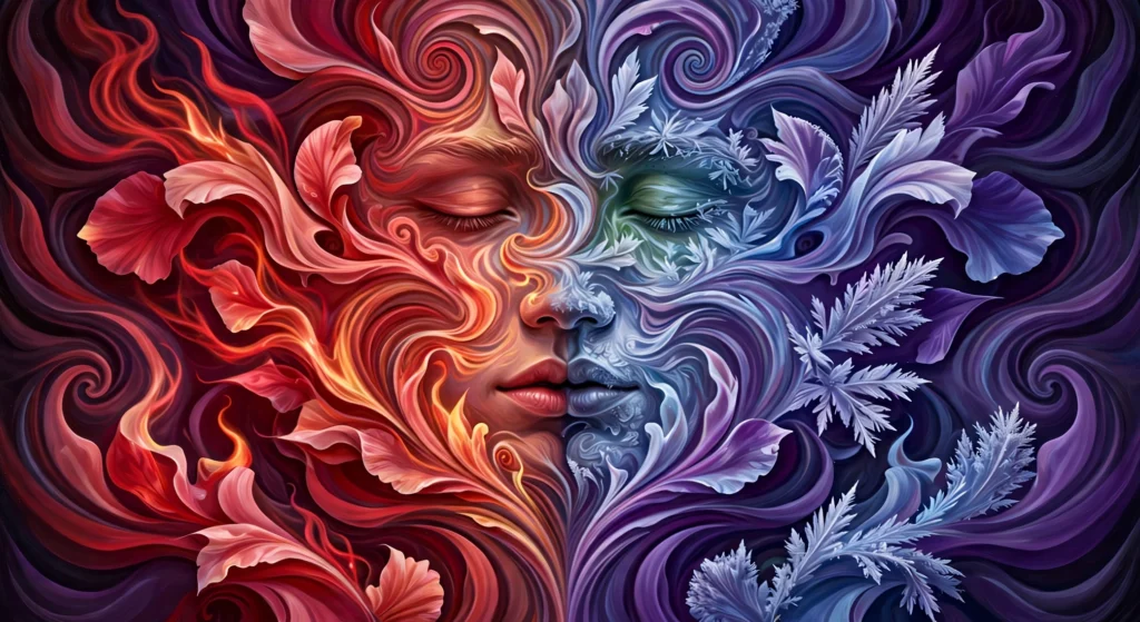 Abstract artwork for the poem 'LOVE??'
