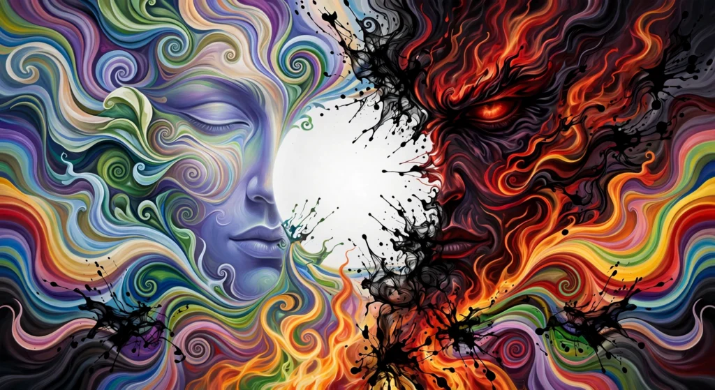 Abstract artwork for the poem 'When Asked to Define LIFE......'