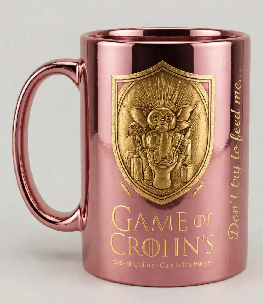 Game of Crohn's Mug – Metallic Pink (Coming Soon)