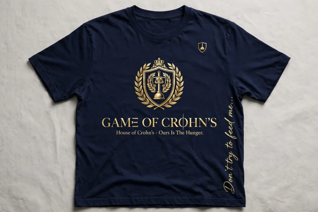 Game of Crohn's T-Shirt – Navy Plunger (Coming Soon)